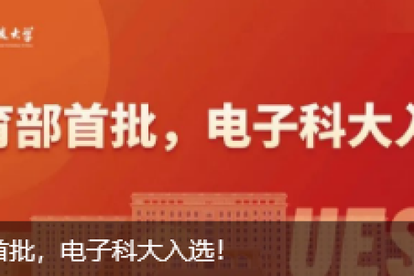 教育部首批，电子科大入选！